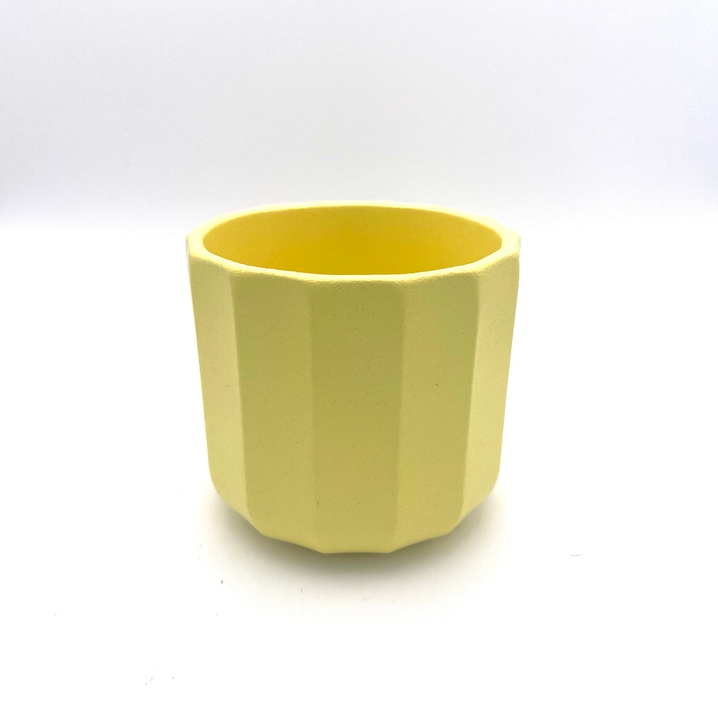 Geometric Yellow Mini Plant Pot-7cm