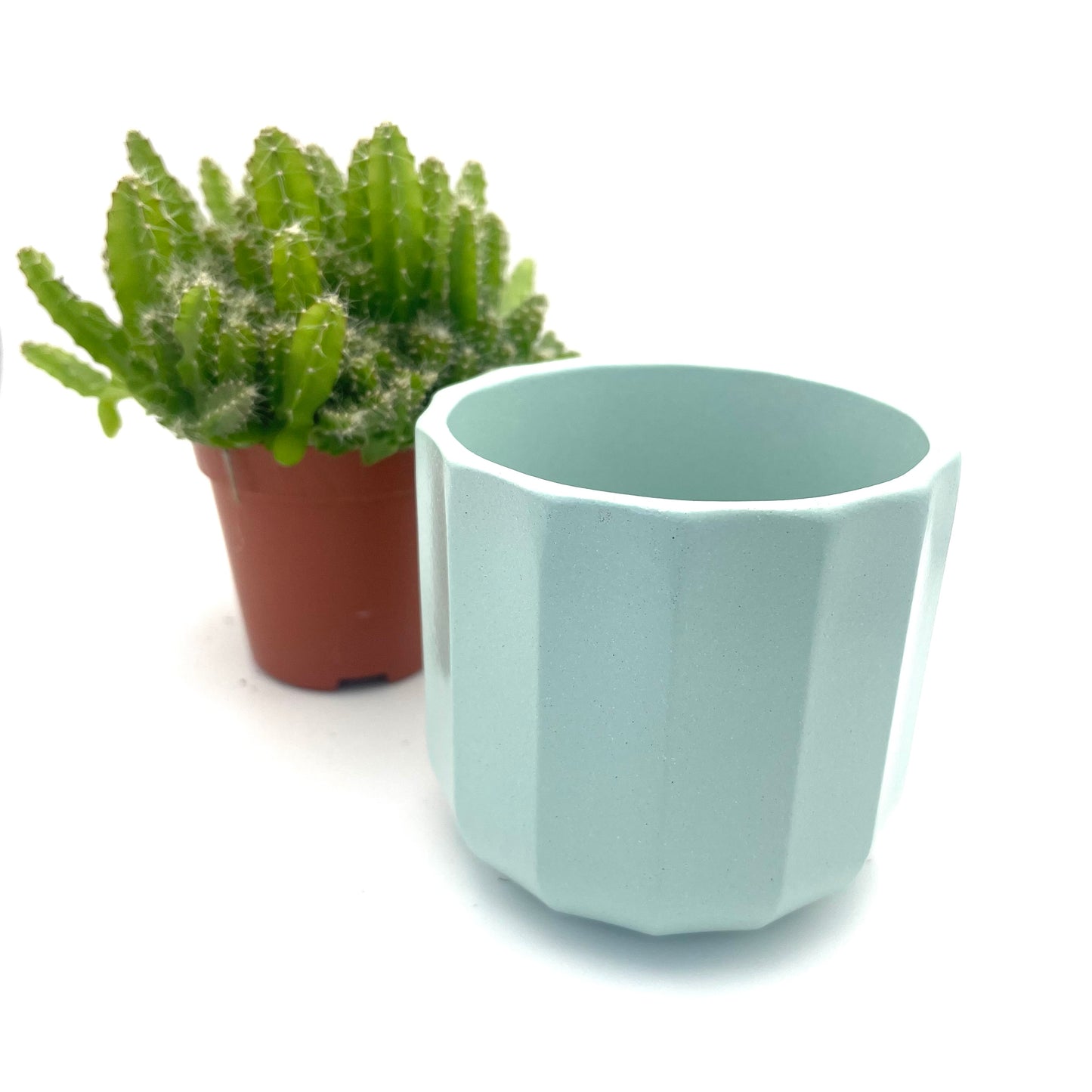 Geometric Mint Mini Plant Pot-7cm