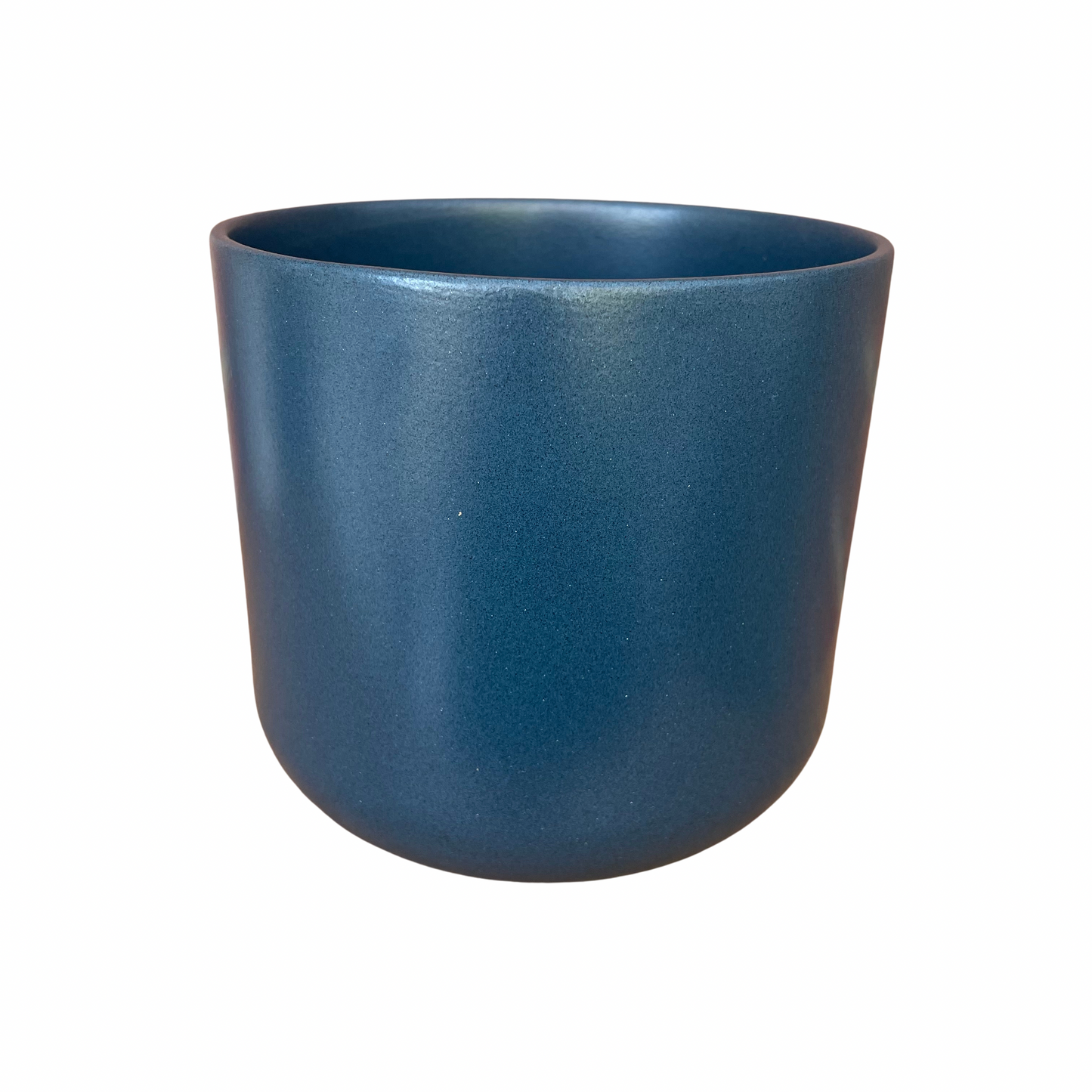 Navy Lisbon Ceramic Indoor Plant Pot 13.5cm