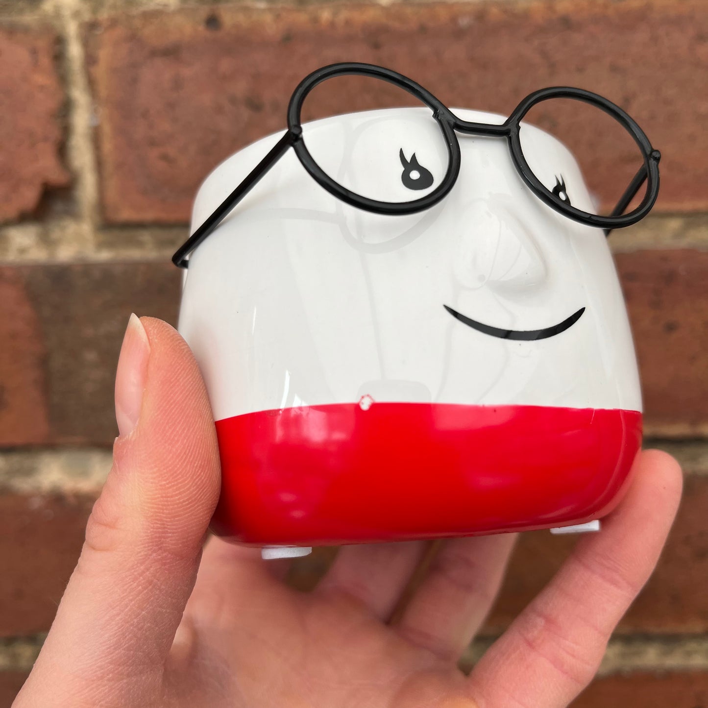 Mini Ceramic Walter Plant Pot-Red
