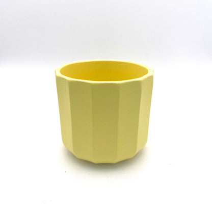 Geometric Yellow Mini Plant Pot-7cm