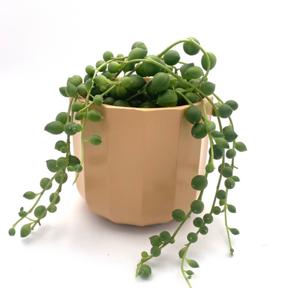 Geometric Peach Mini Plant Pot-7cm
